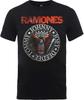 Мужская футболка Ramones Винтажная с печатью орла Приталенная Средняя Черная