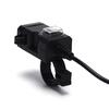 Водонепроницаемая двойная USB 12 В розетка для зарядки на руль мотоцикла с переключателем и креплениями