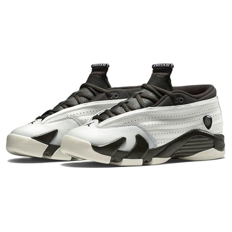 Детские кроссовки Air Jordan 14 Retro Low Premium GG Phantom Серо-Белый Металлик-Олово 807510-027