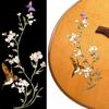 Jockomo In the Garden Flower, Hummingbird, and Butterfly Inlay Stickers for Guitar and Bass, Multicolor