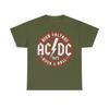 ACDC High Voltage 1975 Red Logo Music Nostalgic T-shirt