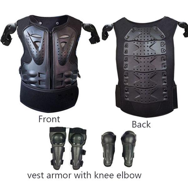 For Height 0.8-1.6M Child Youth Full Body Protect Armor Motocross Armour Vest Skating waistcoat Chest Spine Knee Elbow Guard