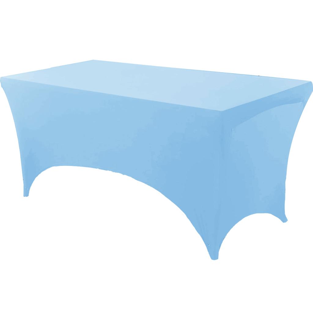 Скатерть спандекс плотно облегающая моющаяся и устойчивая к складкам стрейч прямоугольная для патио мероприятия свадебных вечеринок чехол на стол