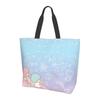 Little Twin Stars Kikirara Eco Bag Tote Bag Shoulder Bag Large Capacity Shopping Bag Convenience Store Bag Lightweight Waterproof Handbag Shopping Bag