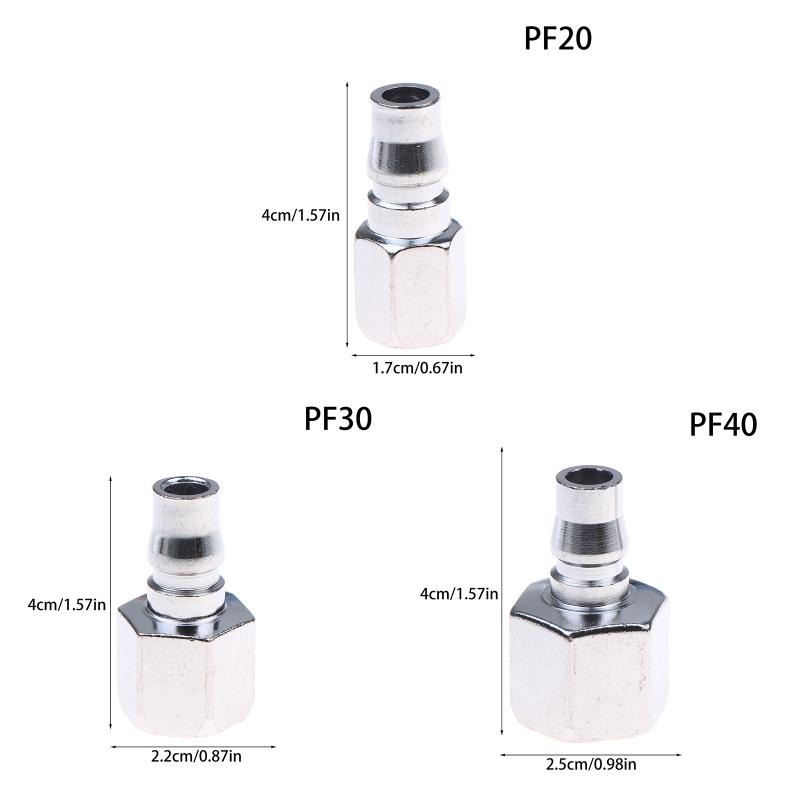 Pneumatic Fitting C Type Hose Quick Connector High Pressure Coupler Plug Socket PF20 PF30 PF40 Air Compressor Joints