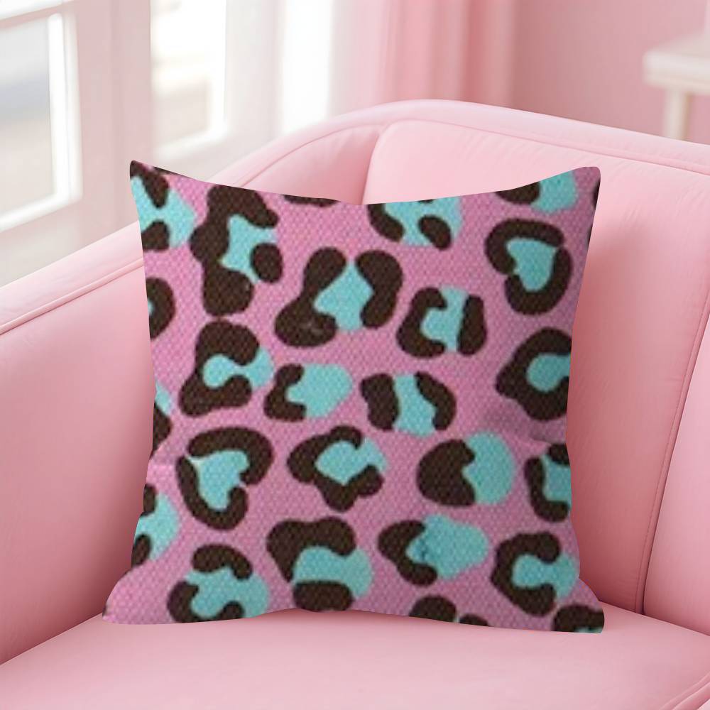 Fashion Leopard  Personalized Pillow Dust Cover Bedroom Kids Party Decoration Pillowcase Birthday Children Gift