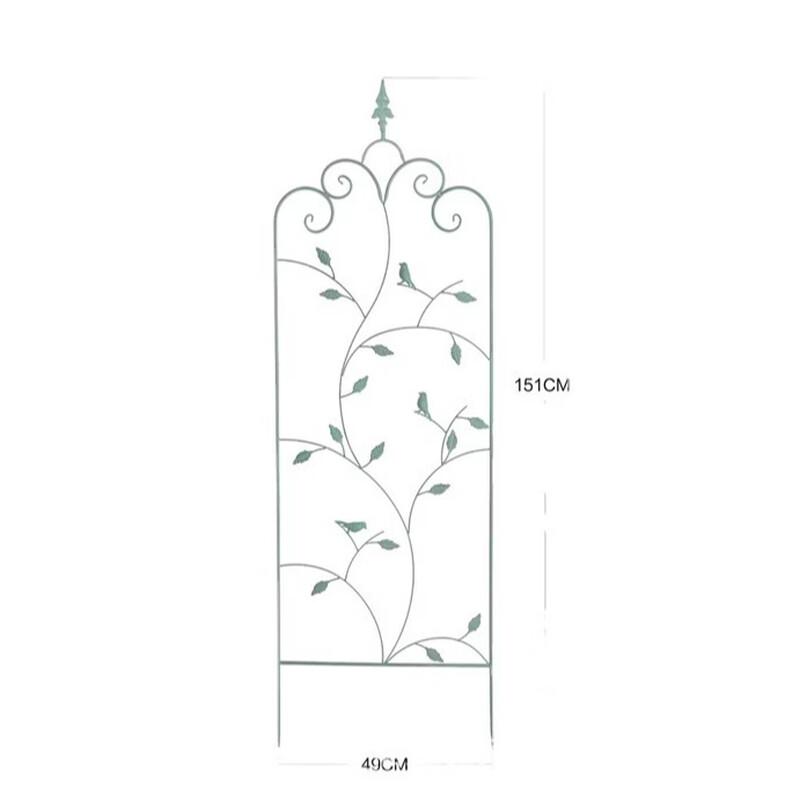 MOJY European-Style Wrought Iron Garden Trellis