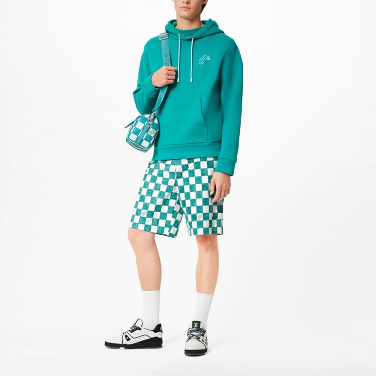 LOUIS VUITTON Embroidered Signature Hoodie 1A99VY