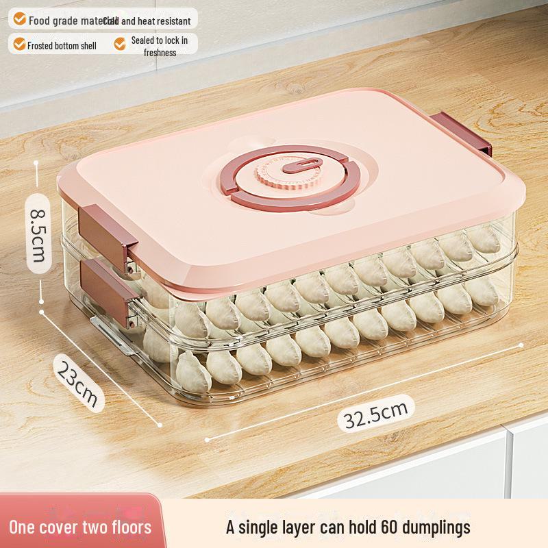 Food-Grade Dumpling & Wonton Storage Box for Freezer