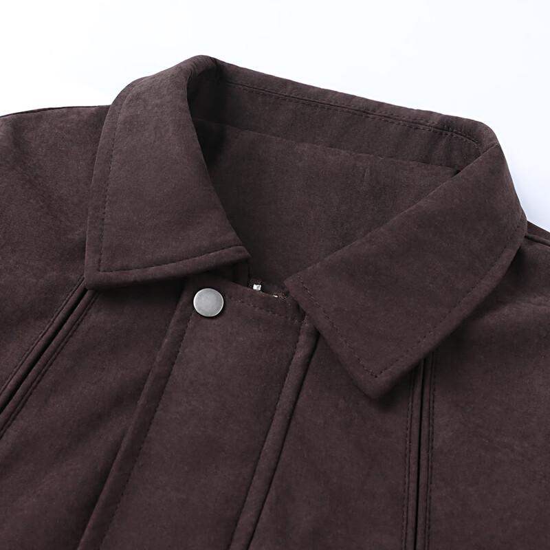JEEP Men's Casual Faux Suede Lapel Jacket