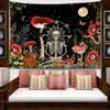 Moon Phase Skeleton Mushroom Tapestry Wall Hanging Bohemian Art Hippie Tapitz Living Room Bedroom Home Decor