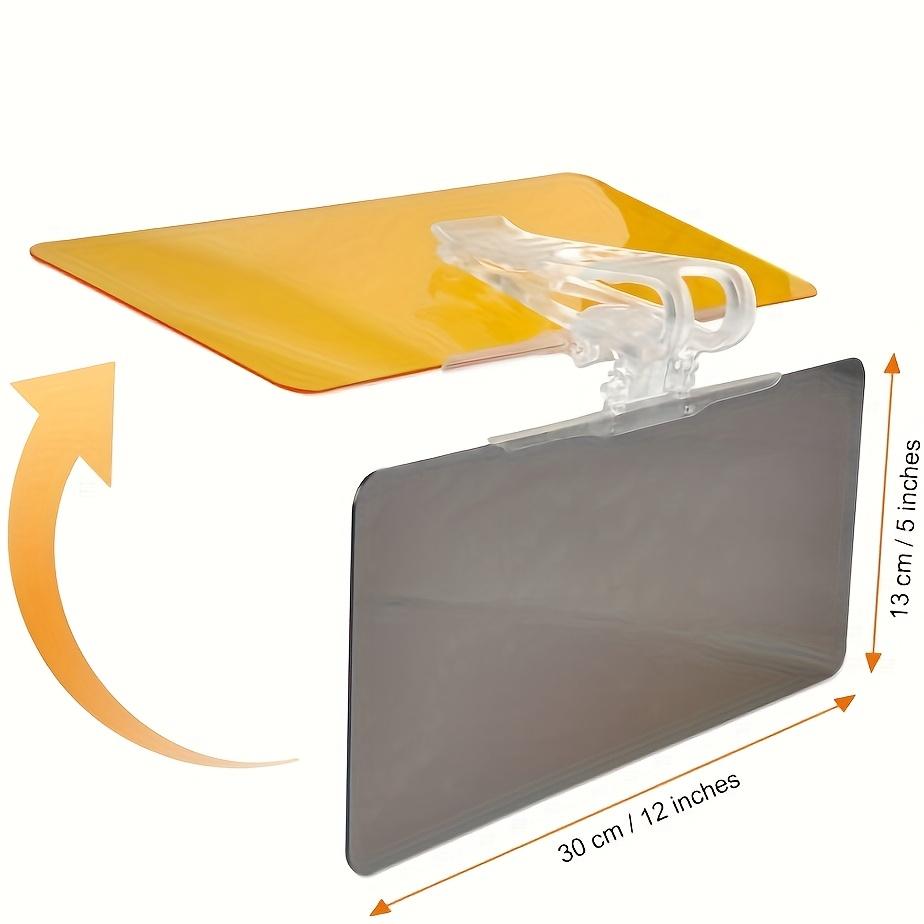 1 шт. Антибликовый солнцезащитный козырек для лобового стекла автомобиля с защитой от УФ-излучения - Поляризованный передний козырек для уменьшения бликов, снежной слепоты и блокировки УФ-излучения