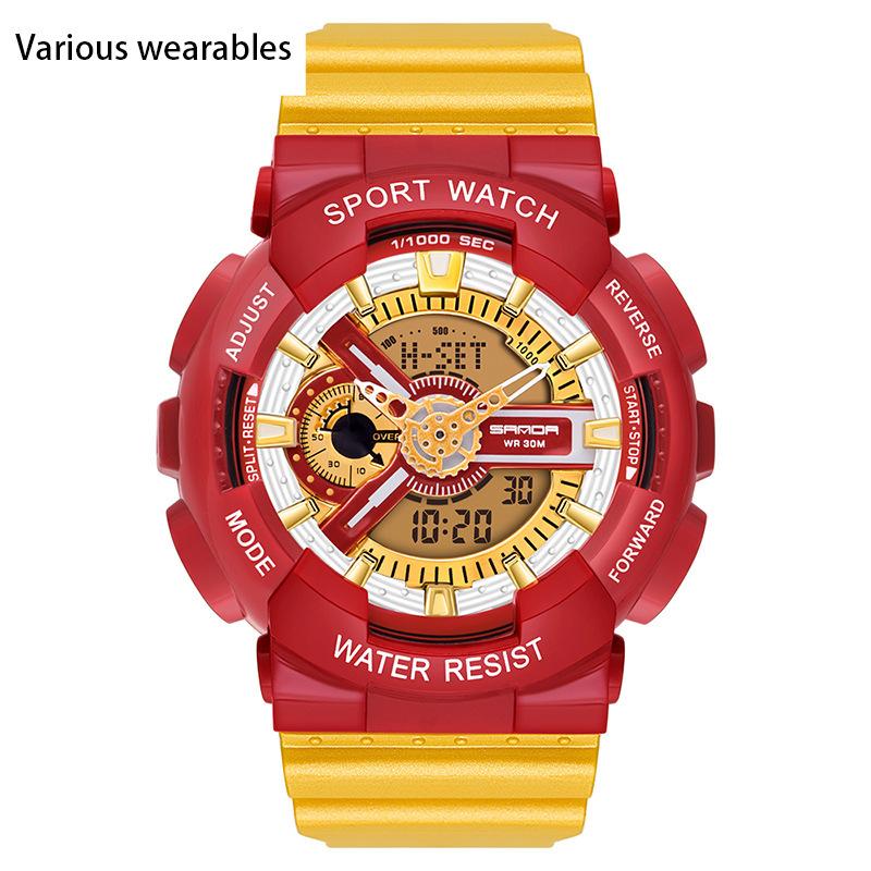 Корейская мода тренд микро бизнес светящиеся электронные спортивные модные студенческие корейские конфеты детские парные часы