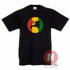 Camiseta De Niños Rasta Lion Circle Reggae Dubstep Skanking 3-13 Años