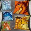 W-Wings of F-Fire Dragon Throw Pillow Case For 50cm 40cm 55cm 45cm 30cm Square Bedroom Pillowcase Cover