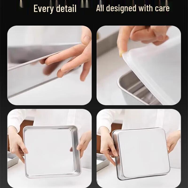 LOCK&LOCK Набор из 3 больших контейнеров для хранения продуктов из нержавеющей стали 304