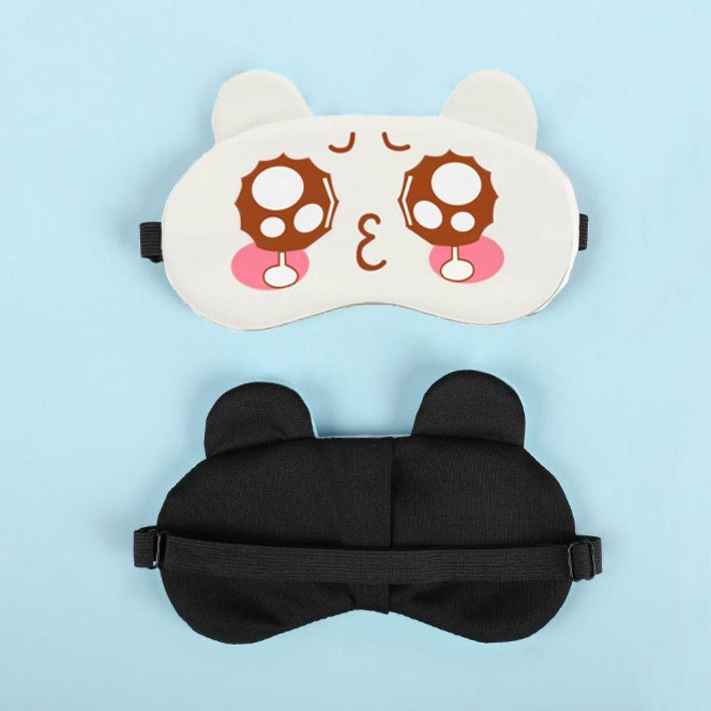 Animal Ear Plush Eye Mask Cartoon Eyes Sleeping Eyepatch Sleeping Eyeshade Nap Travel Supplies