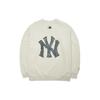 MLB Mega Bear Fw22 Вышитый Медведь Круглый Вырез Пуловер Свободный Длинный Рукав Толстовка Унисекс толстовка Цвет Off-White 3AMTE0124-50CRS
