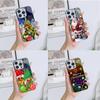 Ae119 Merry Christmas Santa Art Design Electroplated Glass Phone Cases for SamsungS25 Ultra iPhone 16 Pro Xiaomi Redmi Lens Full Protection Back Cover