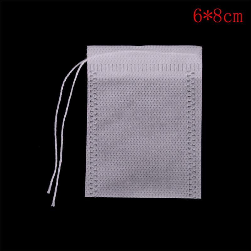 100шт нетканые пустые чайные пакетики строка термосварочная фильтровальная бумага травяные чайные пакетики