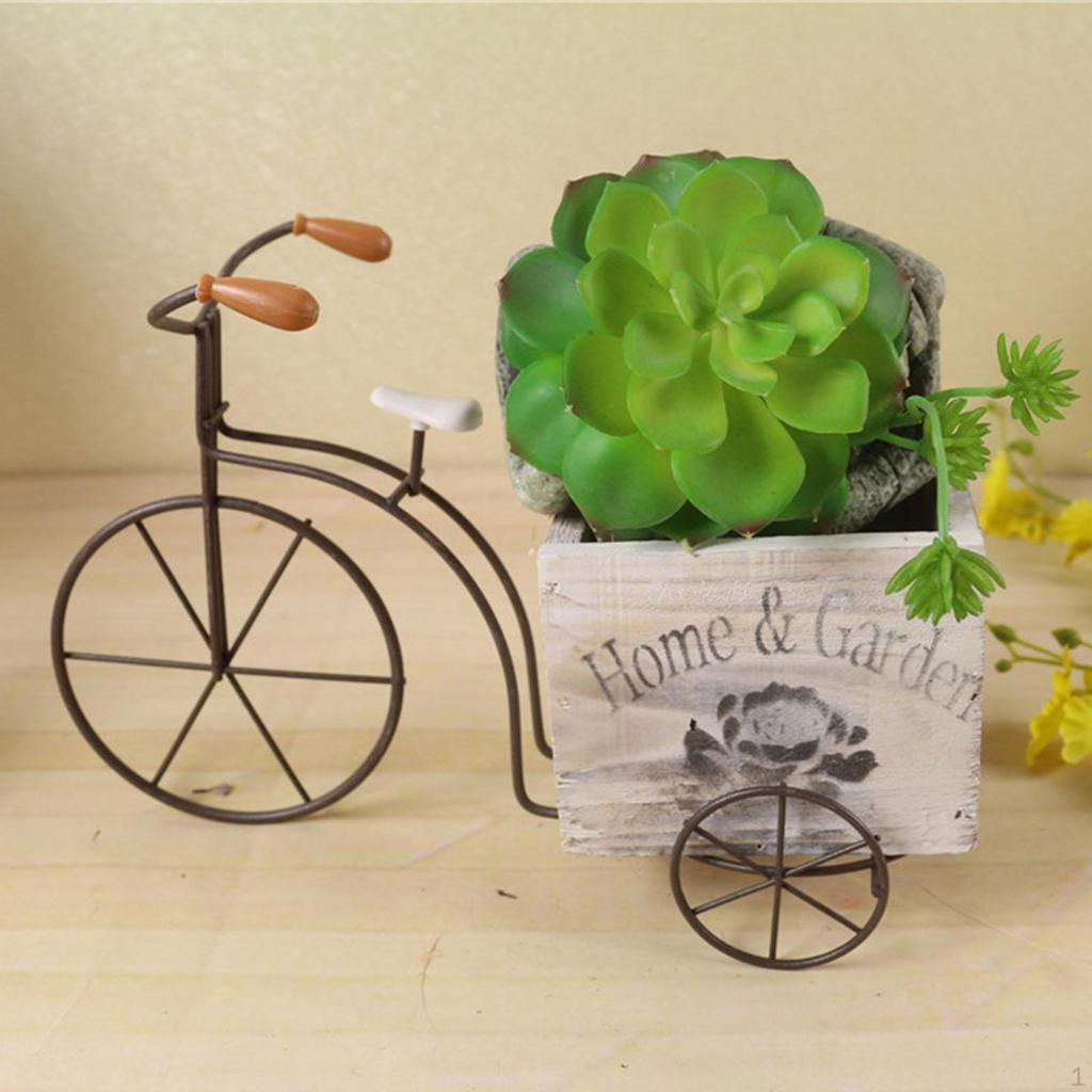 Flower Pot Planter Creative Ornament Bonsai Wooden Box for Yard Garden Indoor