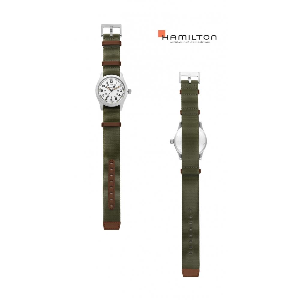 Hamilton H69529913 Khaki Field Mechanical Мужские часы НАТО