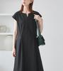 ROPE PICNIC Waist Tuck Cut Dress GDE55030 Black Maine Size 36 Women's (01)