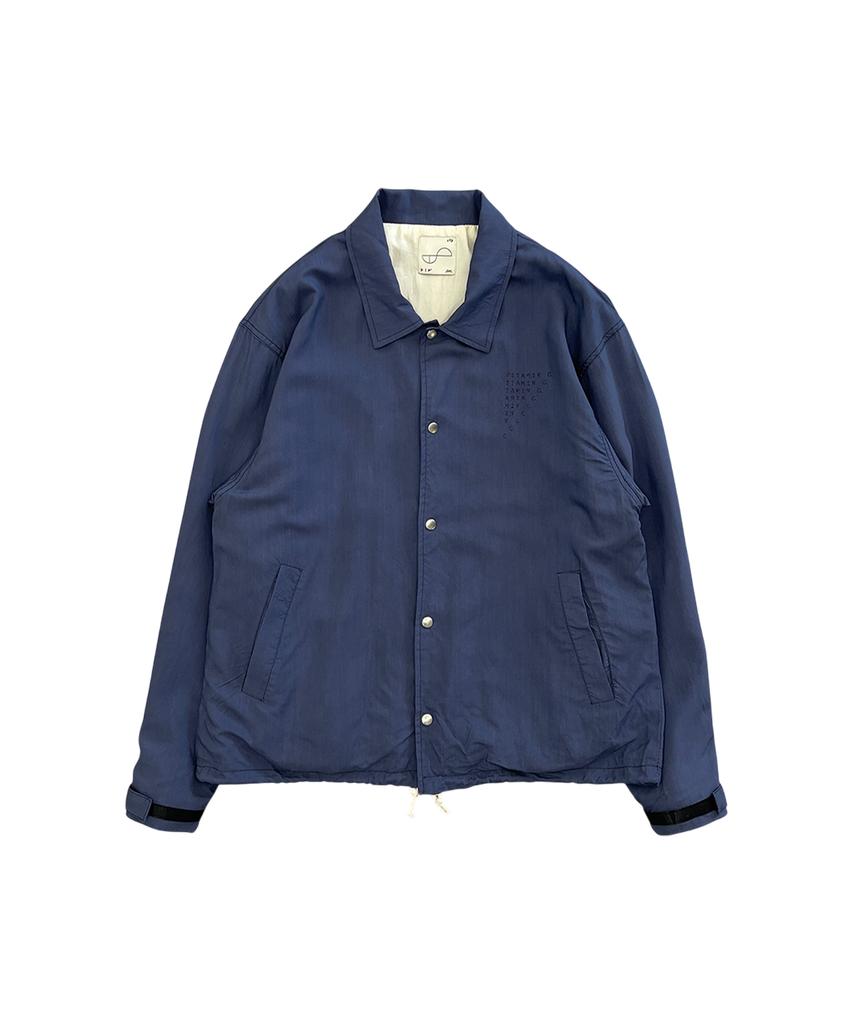 Losttownsupply Rayon Coach Jacket Navy