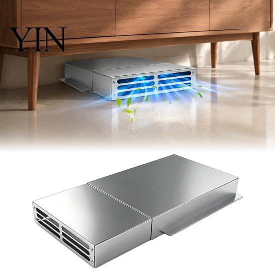 Metal Floor Vent Cover Air Extender for Under-Furniture, 11.9 to 23 Inches Adjustable Aluminum Deflector Deflector, Heavy Duty HVAC Redirector