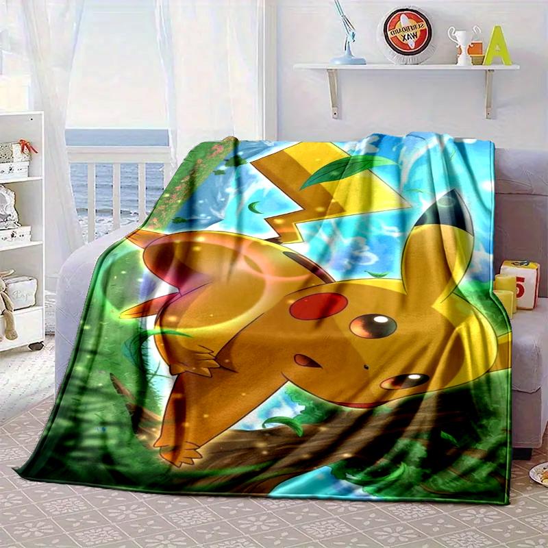 Cute Pika Adventure Blanket Flannel Blanket for bed, sofa, Camping, Hiking, Picnic Essentials, gift for family Fan gifts