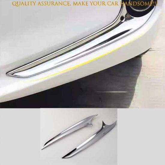 Для Hyundai Elantra 2017-2018 Глянцевая Хромированная Накладка-молдинг на Веко Передней Противотуманной Фары