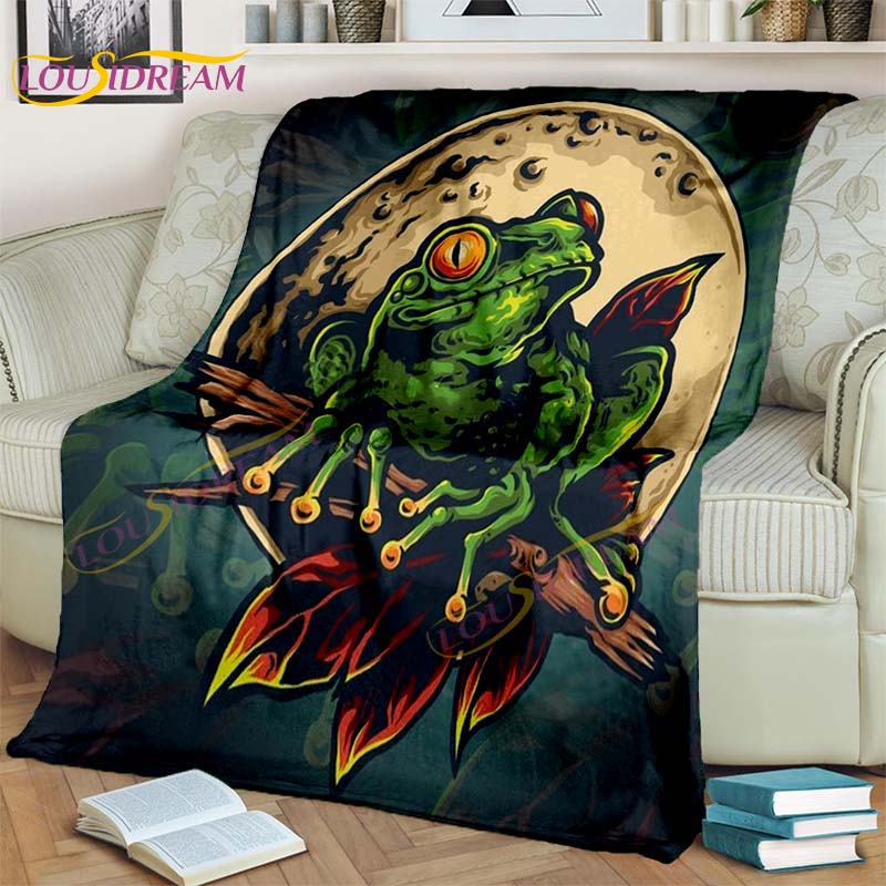Одеяло с лягушкой-принцем, одеяло с древесной лягушкой, мультяшное одеяло для дивана-кровати, подарочное одеяло, одеяло для взрослых и детей