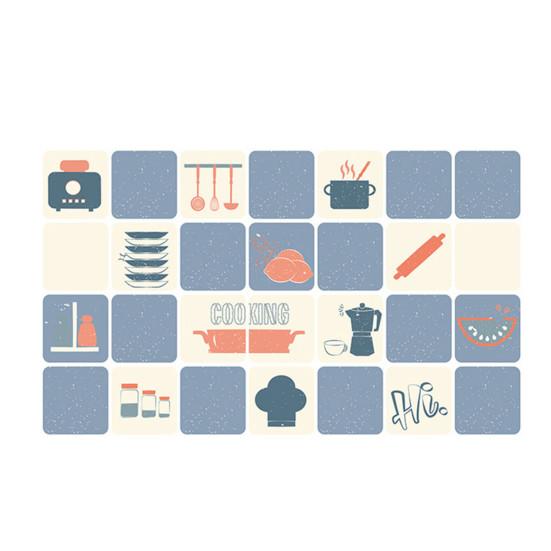 Высокотемпературный и маслостойкий кухонный мультяшный стикер на стену водонепроницаемый