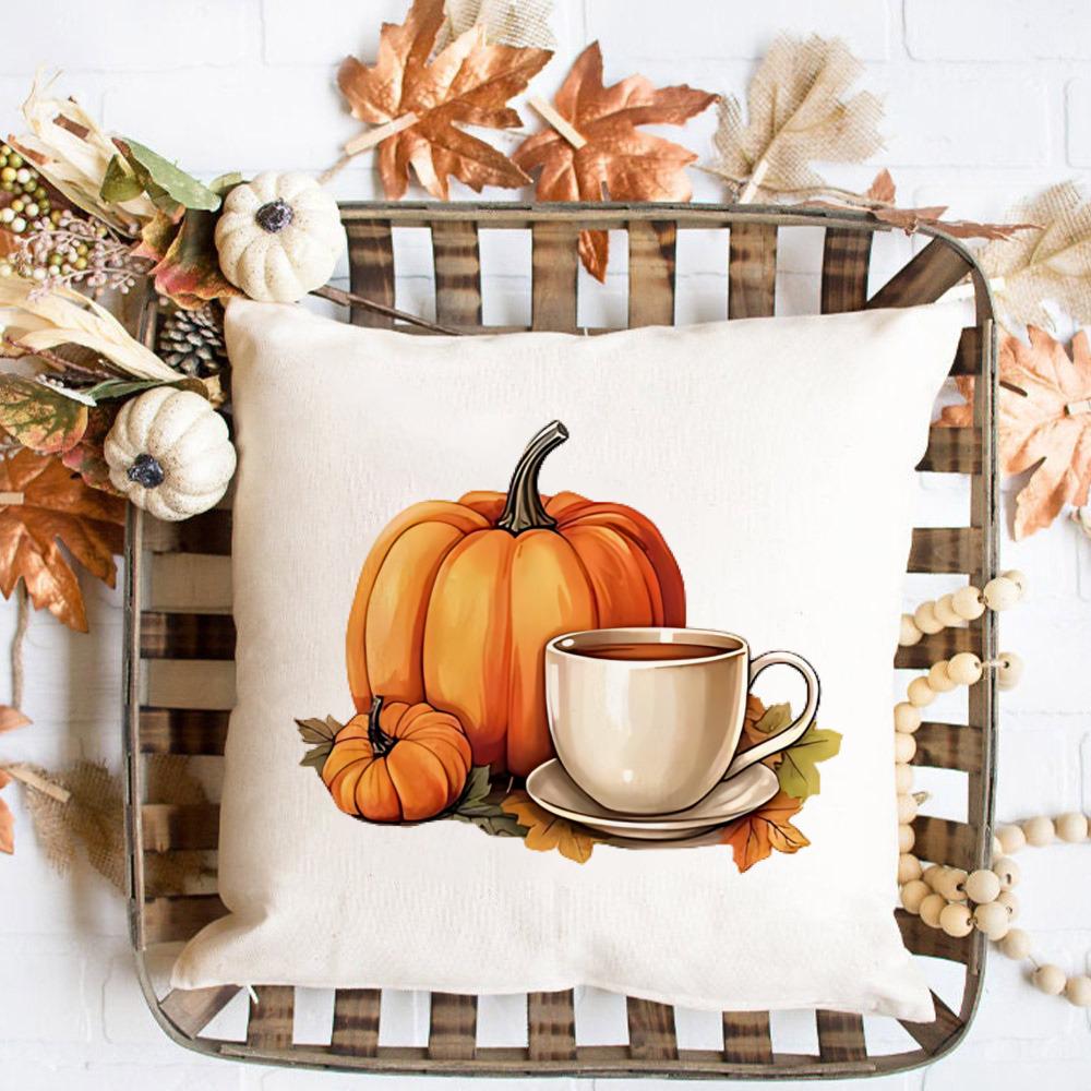 Pumpkin Fall Pillowcase Thanksgiving Party Decorative Sofa Chair Cushion Cover Bed Throw Pillow Case Home Decor Pillows Cases
