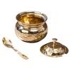 Brass Ghee Pot (200 Ml), Brass Ghee Pot with Spoon and Lid, P-TAL