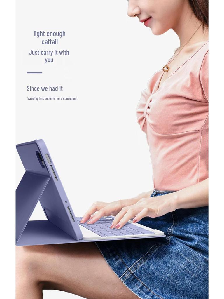 Huawei Honor Enjoy SE Tablet Case with Pen Slot & Bluetooth Keyboard for MatePad Pro 11/10.8