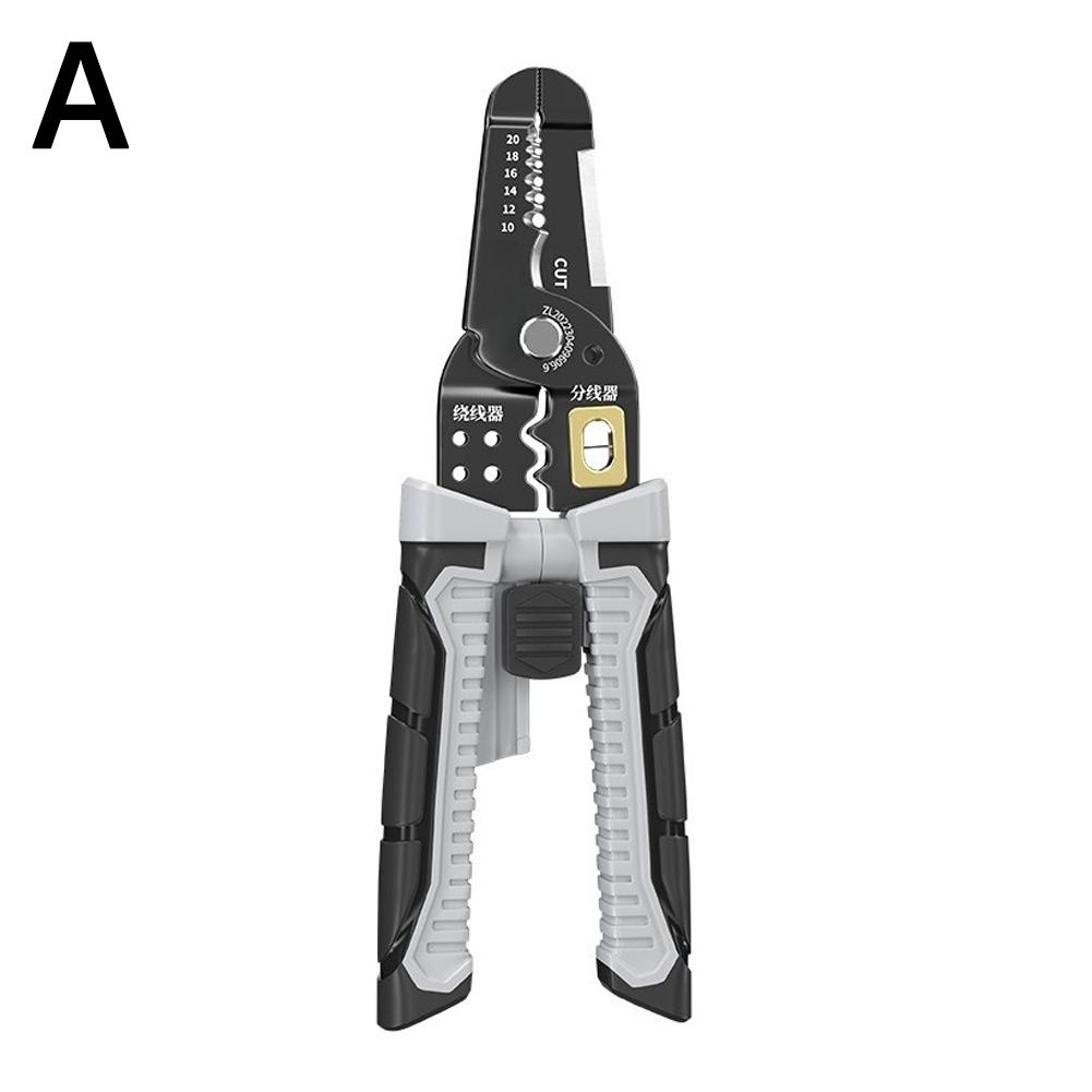 Многофункциональные плоскогубцы для зачистки проводов Обжимной инструмент Кусачки для резки Набор для снятия изоляции Профессиональные электрики Игольчатые кусачки
