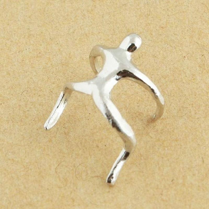 Пара женских модных сережек-клипс на обертке для ушей в стиле альпинизма, серьги-каффы без пирсинга