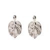 Elegant Zinc Alloy Leaf Earrings Women Gold Toned Minimalist Fashion Studs Trendy Botanical Jewelry Daily Wear