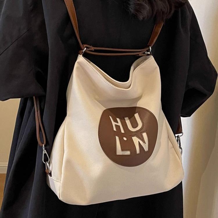 Холщовая сумка с золотой нефритовой птицей, женская модная, большой вместимости, многоцелевой рюкзак для студентов, для поездок на занятия, на плечо, сумка-тоут