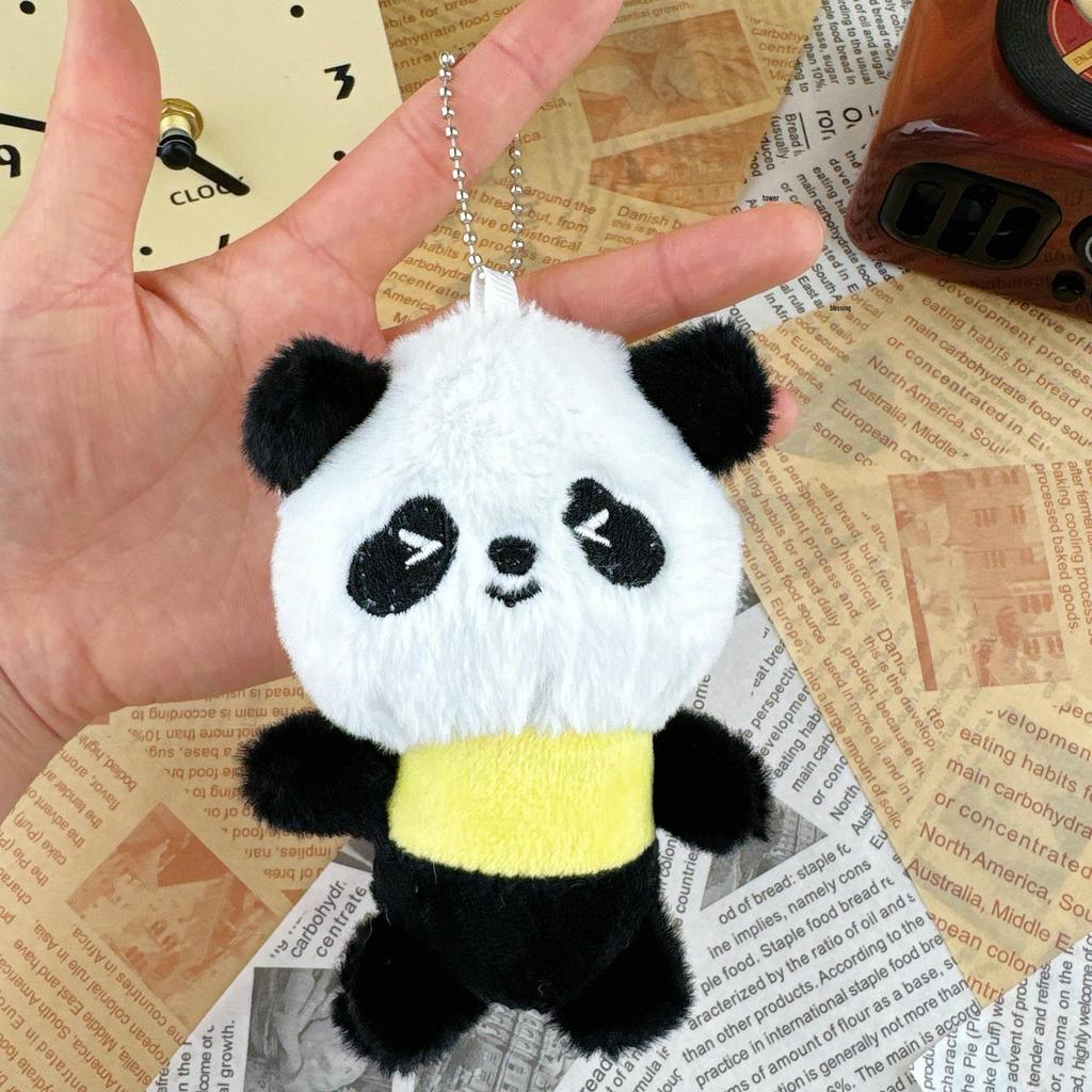 Mini Panda Plush Keychain Doll