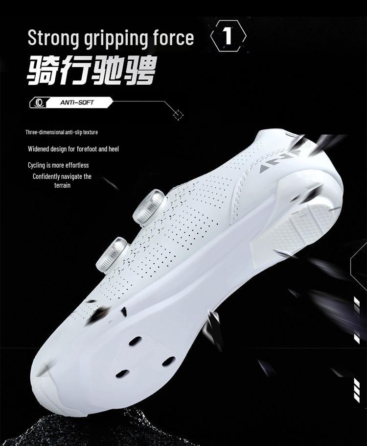 Унисекс контактные велотуфли: Дышащий, Легкий, Жесткая подошва, Двойная система BOA - Совместим с шоссейным и горным велосипедом