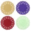 100Pcs Round Lace Paper Mats Coasters Placemats Wedding Events Party Table Gift Doilies Vintage Coasters Placemat