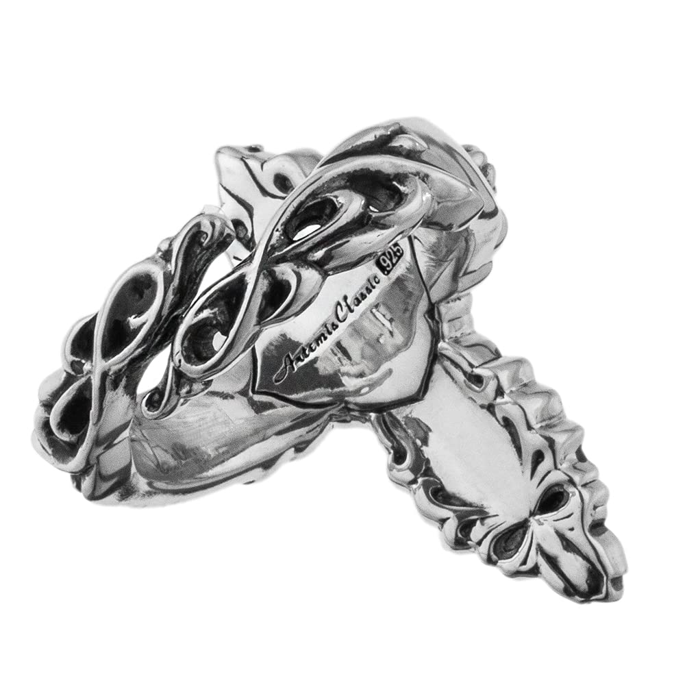 Artemis Classic Многослойный крест Серебро Серебряные аксессуары для мужчин и Бренд Серебро 925 Кольцо, Кольцо, ACR0286, Женщины, Ювелирные изделия, Кольцо,