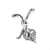 Electroplated Rabbit Sculpture Desktop Ornament Living Room Cabinet Desk Decoration