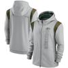 Mens NFL Zip-Up Hoodie Sweatshirt Casual Sports Loose Fit Fall Outerwear