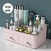 Desktop Makeup and Skincare Organizer with Lipstick and Drawer Compartments