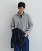 BLANKROOM Classic Half T-Shirt_Melange Charcoal
