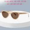 Small Frame Cat Eye Myopia Sunglasses Women Polarized Fashion Anti-Glare Uv400 Prescription Sun Glasses -0.5 -0.75 To -6.0