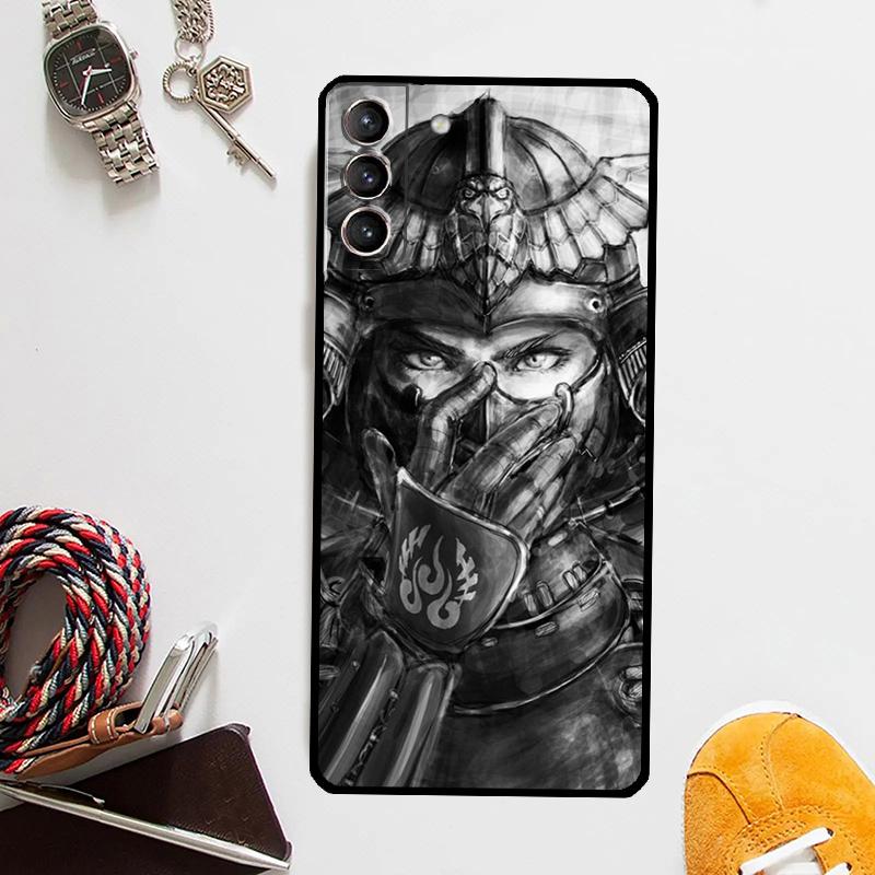 Кейс-Арт Самурайская Япония Для Samsung Galaxy S24 Ultra S20 S21 S22 S23 Plus S9 S10 S24 FE S25 Ultra Чехол Coque